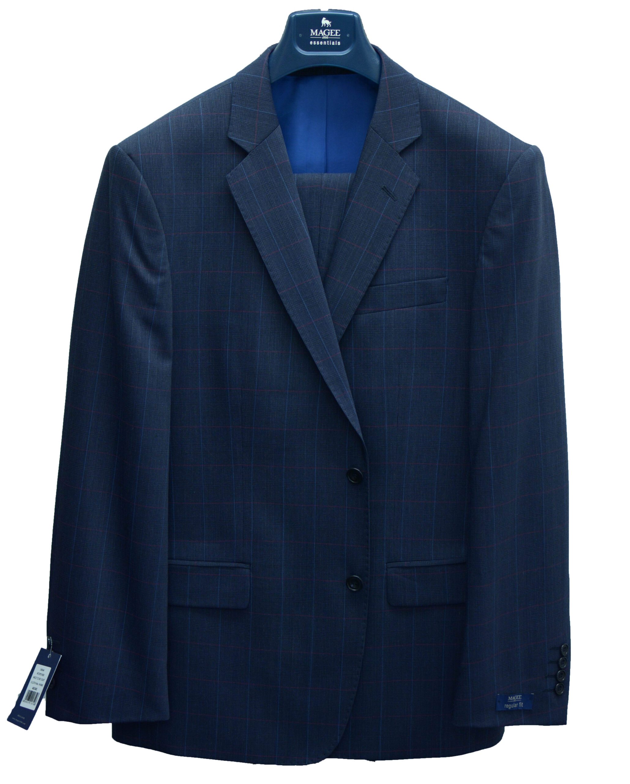 NICE SB NAVY CHECK 2PCE SUIT - Cain of Heswall