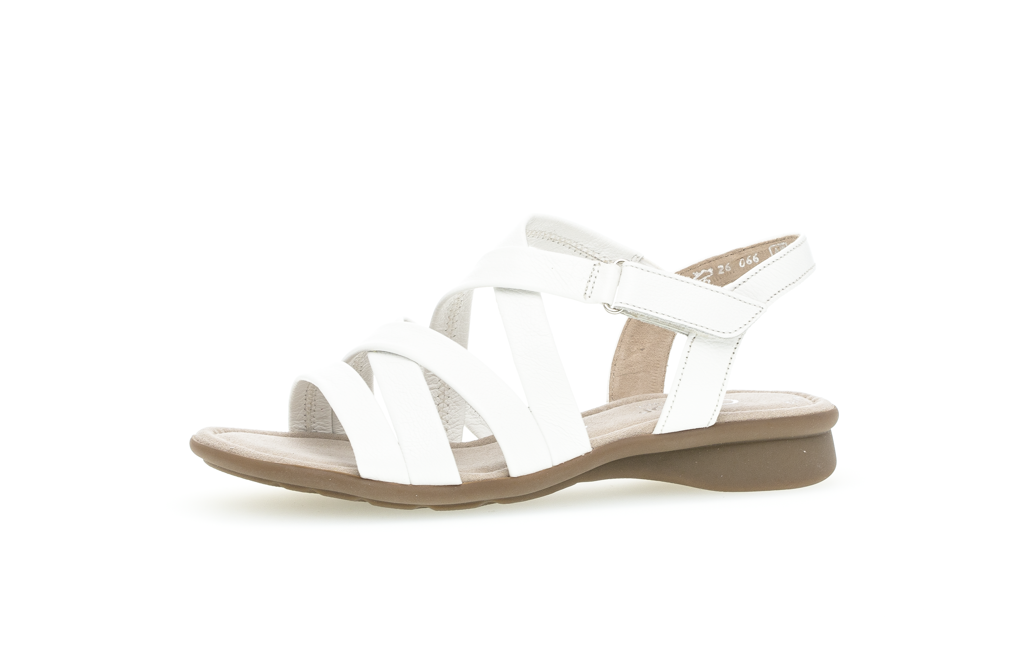 066.50 STRAP SANDAL - WHITE - Cain of Heswall